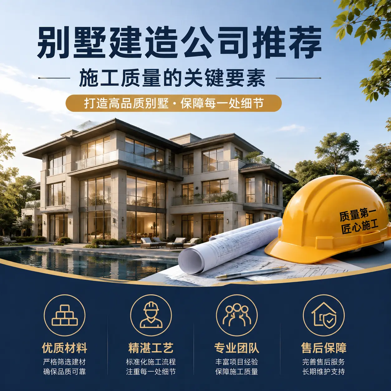 别墅建造公司推荐： 石阡 施工质量的关键要素