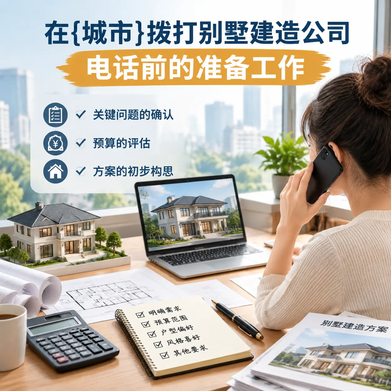 在石阡拨打别墅建造公司电话前的准备工作