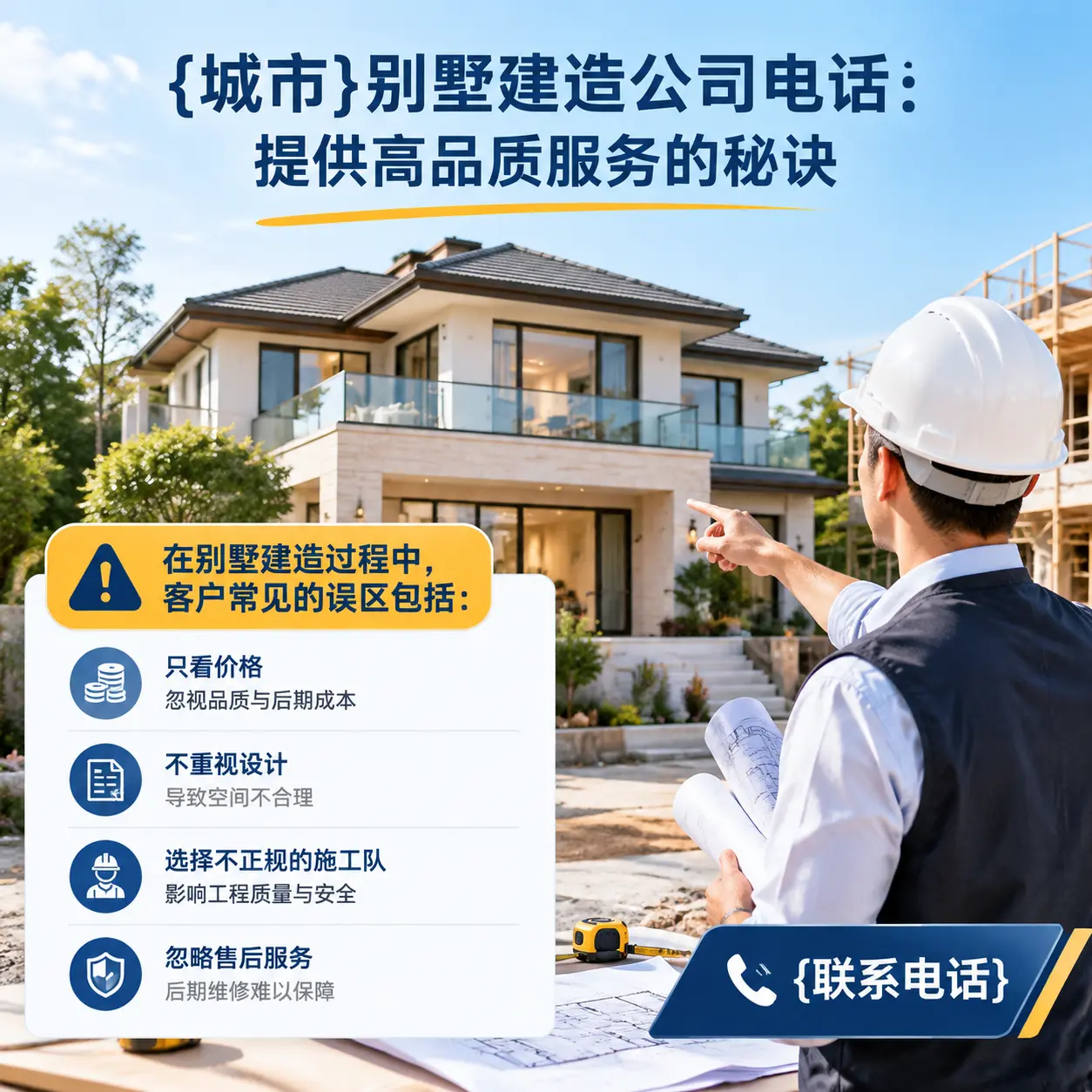 石阡别墅建造公司电话:提供高品质服务的秘诀