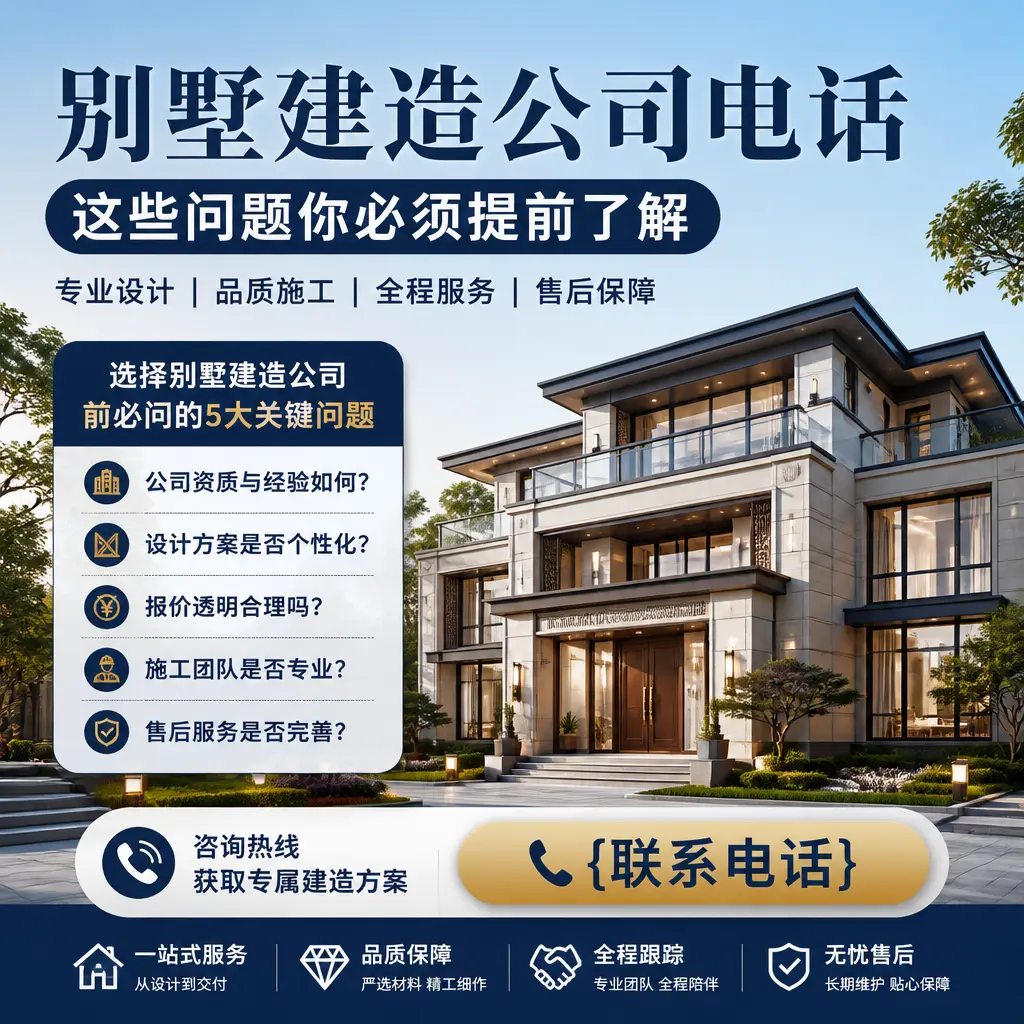 石阡别墅建造公司电话，这些问题你必须提前了解